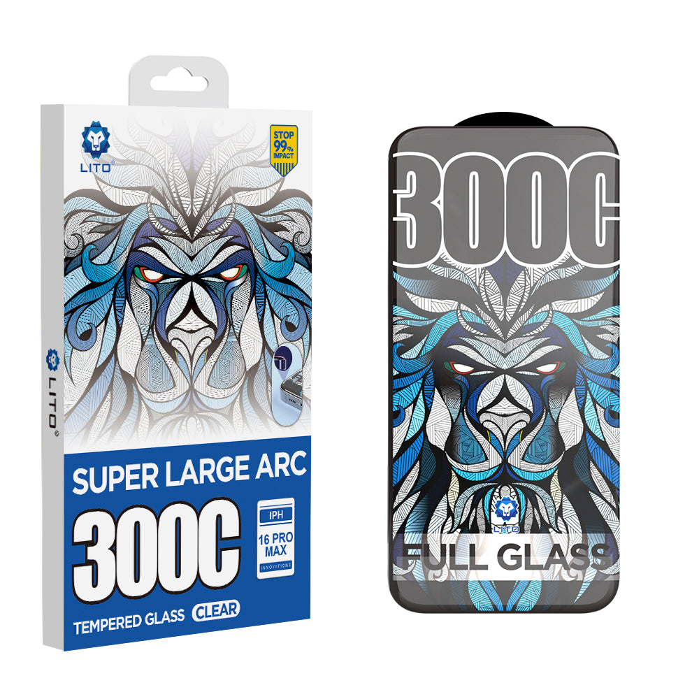 Skjermbeskyttelsesfilm Lito D+ Max 300C for Apple iPhone 15, Herdet glass, Full lim