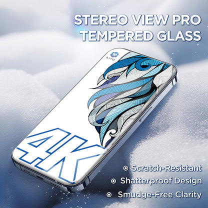 Beskyttelsesfolie Lito D+ Max 4K for Apple iPhone 17 Pro Max, Herdet Glass, Full Lim, Svart