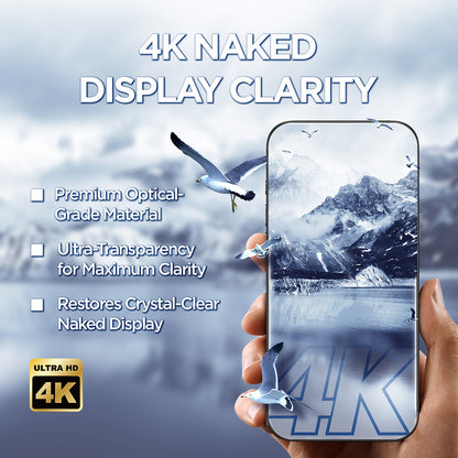 Beskyttelsesfolie Lito D+ Max 4K for Apple iPhone 17 Pro Max, Herdet Glass, Full Lim, Svart