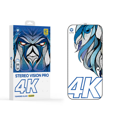 Beskyttelsesfolie Lito D+ Max 4K for Apple iPhone 17 Pro Max, Herdet Glass, Full Lim, Svart