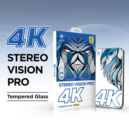 Beskyttelsesfolie Lito D+ Max 4K for Apple iPhone 17 Pro, Herdet Glass, Full Lim, Svart