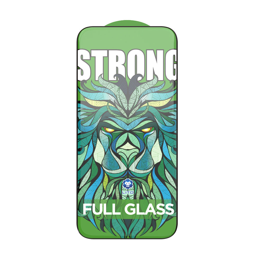 Skjermbeskytter Lito D+ Max Strong for Apple iPhone 17 Pro, Herdet Glass, Full Lim, Svart