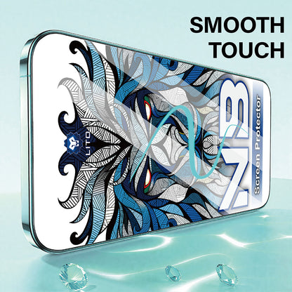 Skjermbeskytter Lito NB for Apple iPhone 17 / 16 Pro, Herdet Glass, Full Lim, Svart