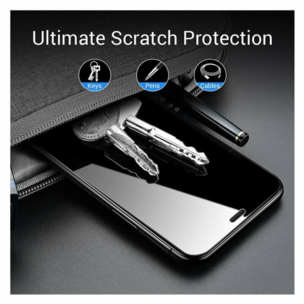 Beskyttelsesfolie Lito skjerm for Apple iPhone 17 / 16 Pro, Herdet glass, Full lim, 2.5D, Svart