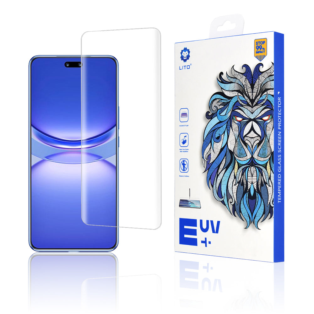 Lito skjermbeskyttelse for Huawei nova 12 Pro, Herdet glass, UV-lim, 3D