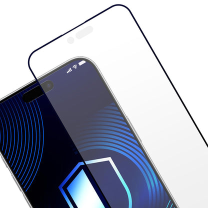 Skjermbeskytter Matte 3MK HardGlass Max for Apple iPhone 17 Air, Herdet Glass, Full Lim, Svart