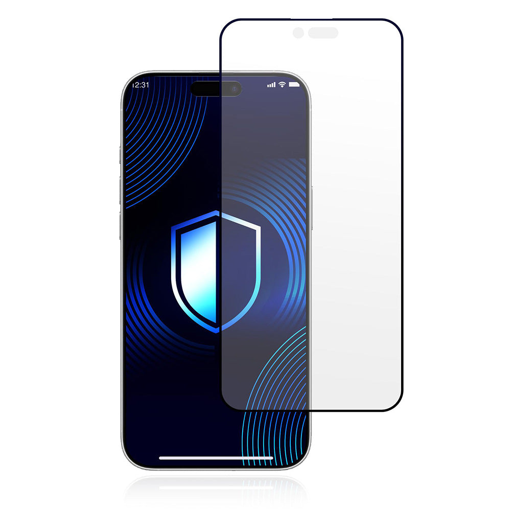 Skjermbeskytter Matte 3MK HardGlass Max for Apple iPhone 17 Air, Herdet Glass, Full Lim, Svart