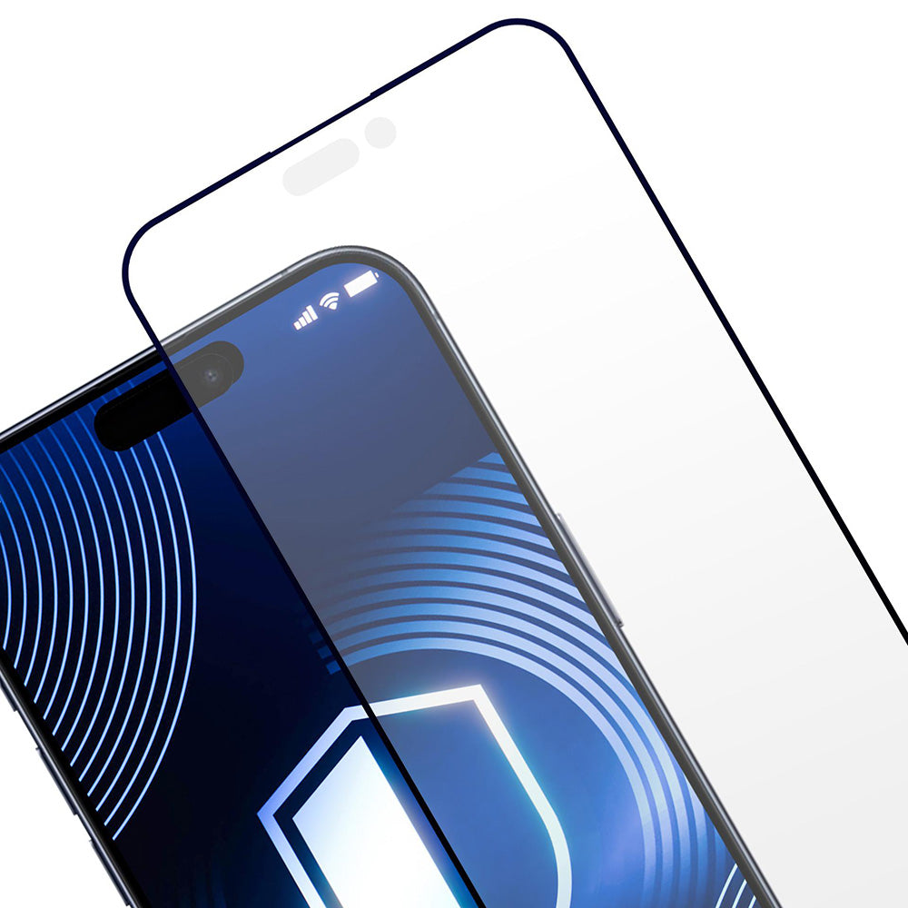 Matt skjermbeskyttelsesfolie 3MK HardGlass Max for Apple iPhone 17 Pro Max, Herdet glass, Full lim, Svart