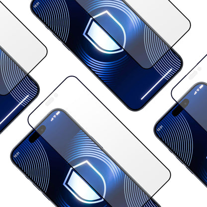 Matt skjermbeskyttelsesfolie 3MK HardGlass Max for Apple iPhone 17 Pro Max, Herdet glass, Full lim, Svart