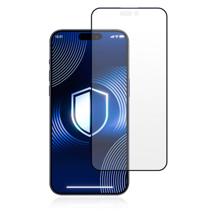 Matt skjermbeskyttelsesfolie 3MK HardGlass Max for Apple iPhone 17 Pro Max, Herdet glass, Full lim, Svart