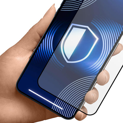 Matt skjermbeskyttelsesfolie 3MK HardGlass Max for Apple iPhone 17 Pro Max, Herdet glass, Full lim, Svart