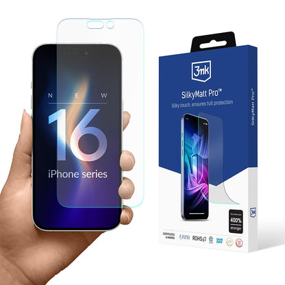 Matt skjermbeskyttelse 3MK Silky Pro for Apple iPhone 16 Pro Max, plast