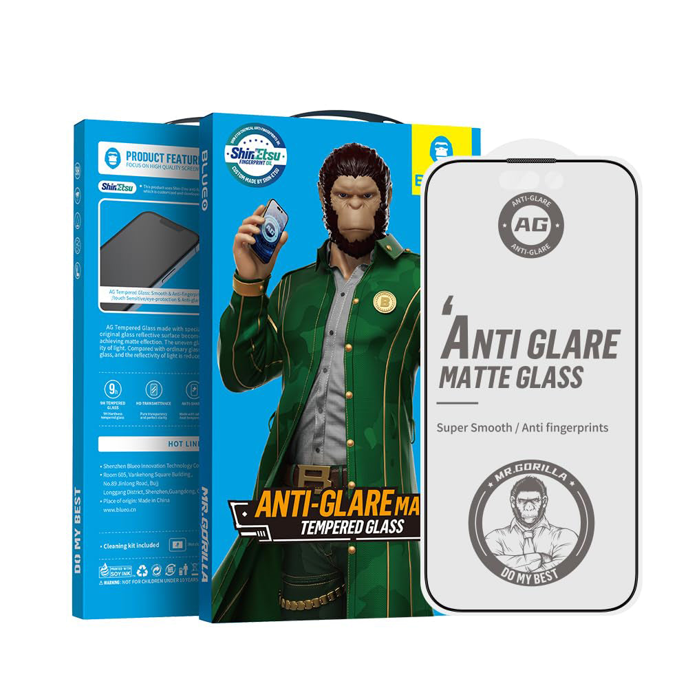 Beskyttelsesfolie Matte Blueo Anti-Glare for Apple iPhone 17 Air, Herdet Glass, Full Lim