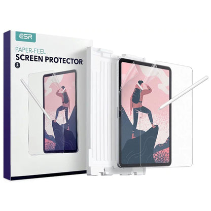 Beskyttelsesfolie Matte ESR Paper Feel for Apple iPad (2025) / (2022), Plast, Sett med 2 stykker
