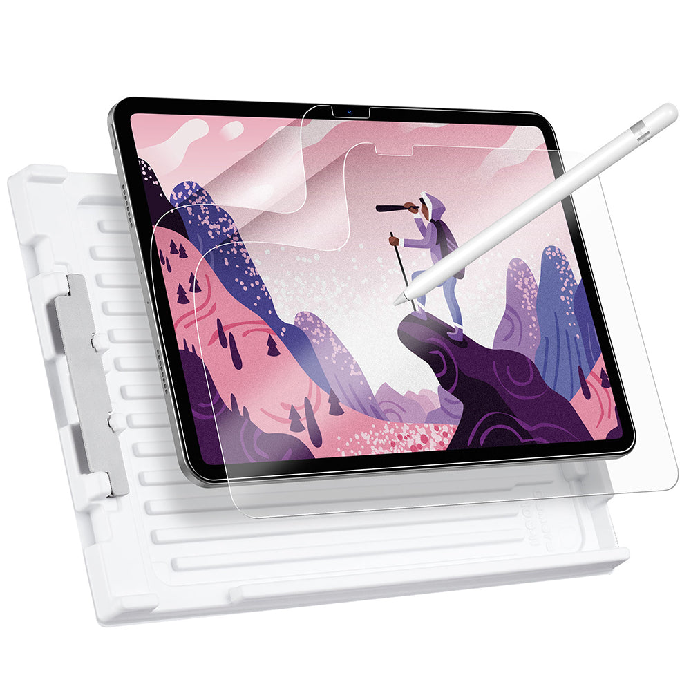 Beskyttelsesfolie Matte ESR Paper Feel for Apple iPad (2025) / (2022), Plast, Sett med 2 stykker