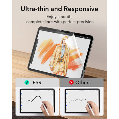 Matt skjermbeskyttelsesfilm ESR Paper Feel for Apple iPad Air 11 (2026) / Air 11 (2025), plast, sett med 2 stk