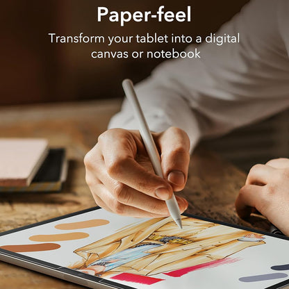 Beskyttelsesfolie Matte ESR Paper Feel for Apple iPad Air 13 (2025) / Air 13 (2024), Plast, Full Lim, Sett med 2 stykker