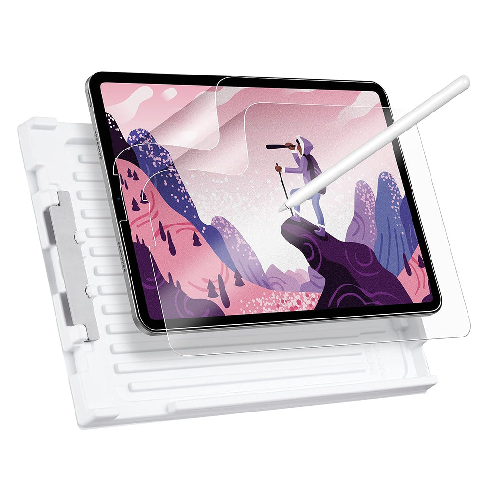 Matt ESR Paper Feel skjermbeskyttelsesfolie for Apple iPad Pro 12.9 (2022) / Pro 12.9 (2021) / Pro 12.9 (2020), Plast, Sett med 2 stykker