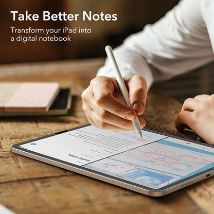 Matt ESR Paper Feel skjermbeskyttelsesfolie for Apple iPad Pro 12.9 (2022) / Pro 12.9 (2021) / Pro 12.9 (2020), Plast, Sett med 2 stykker