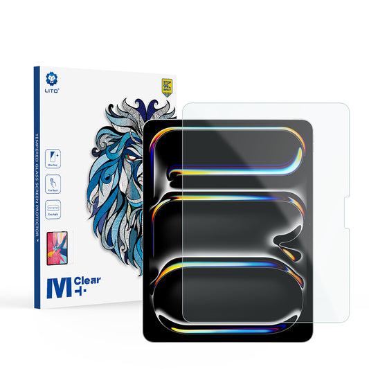 Matt skjermbeskyttelsesfilm Lito Classic for Apple iPad Pro 13 (2024), Herdet glass, Full lim, 2.5D