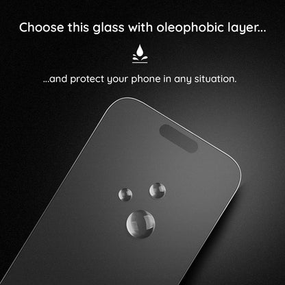 Matt skjermbeskyttelsesfilm Lito HD Pro for Apple iPhone 16 Pro, Herdet glass, Full lim, Svart