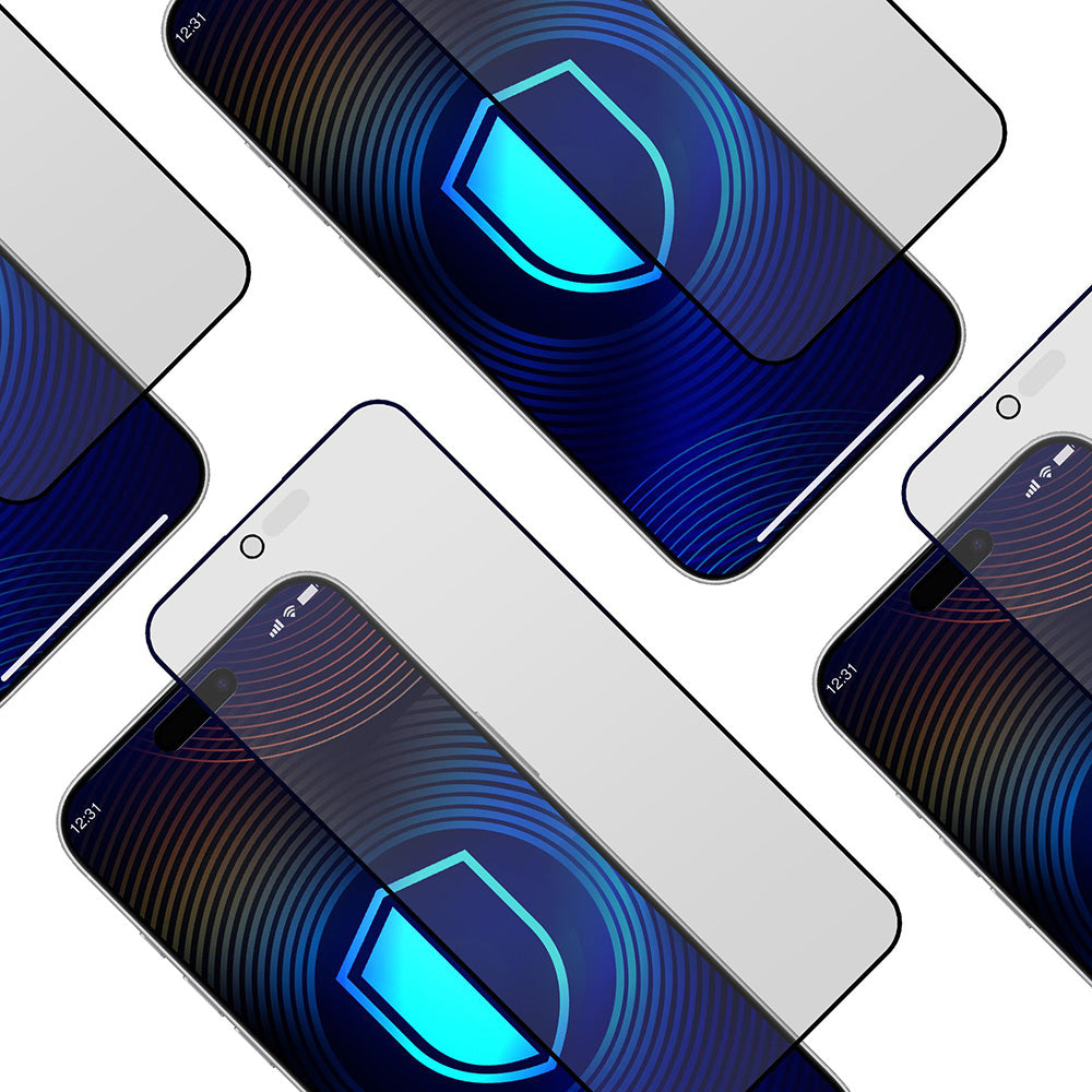 Matt Privacy 3MK HardGlass Max skjermbeskyttelsesfilm for Apple iPhone 17 Air, Herdet glass, Full lim
