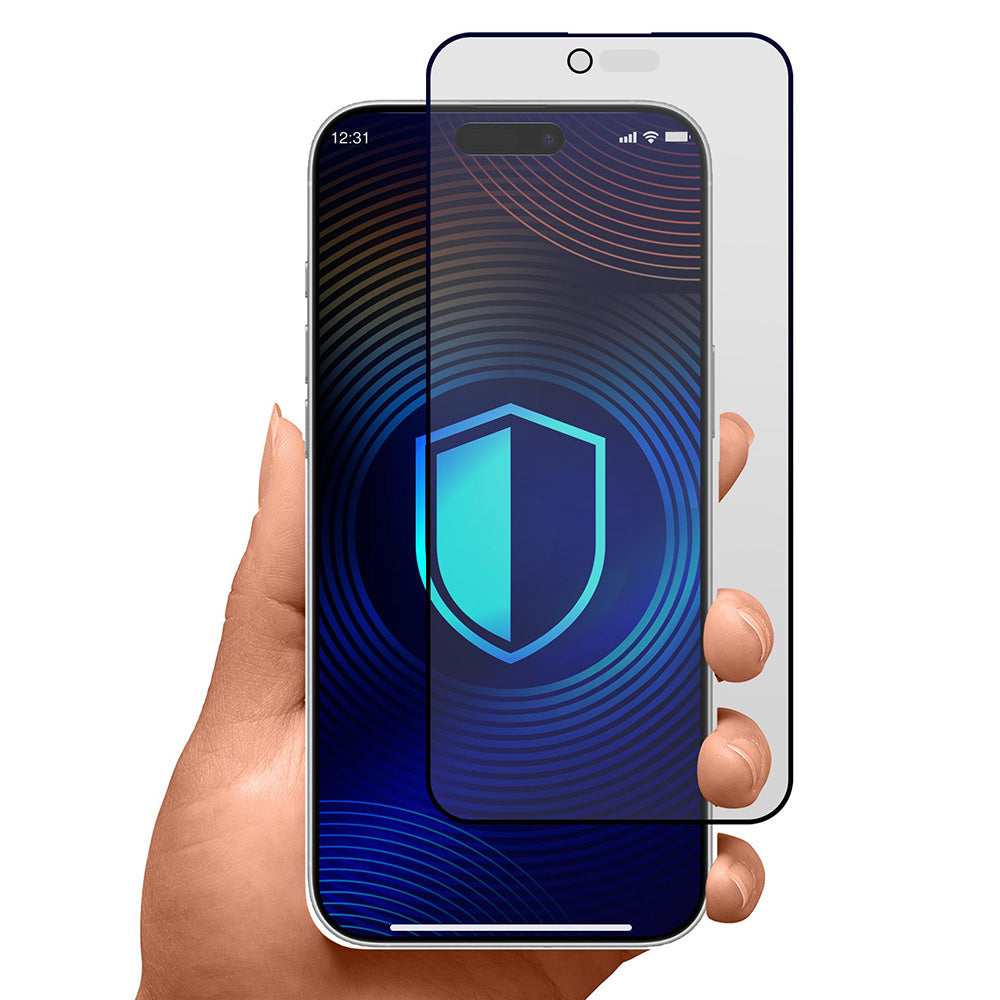 Matt Privacy 3MK HardGlass Max skjermbeskyttelsesfilm for Apple iPhone 17 Air, Herdet glass, Full lim