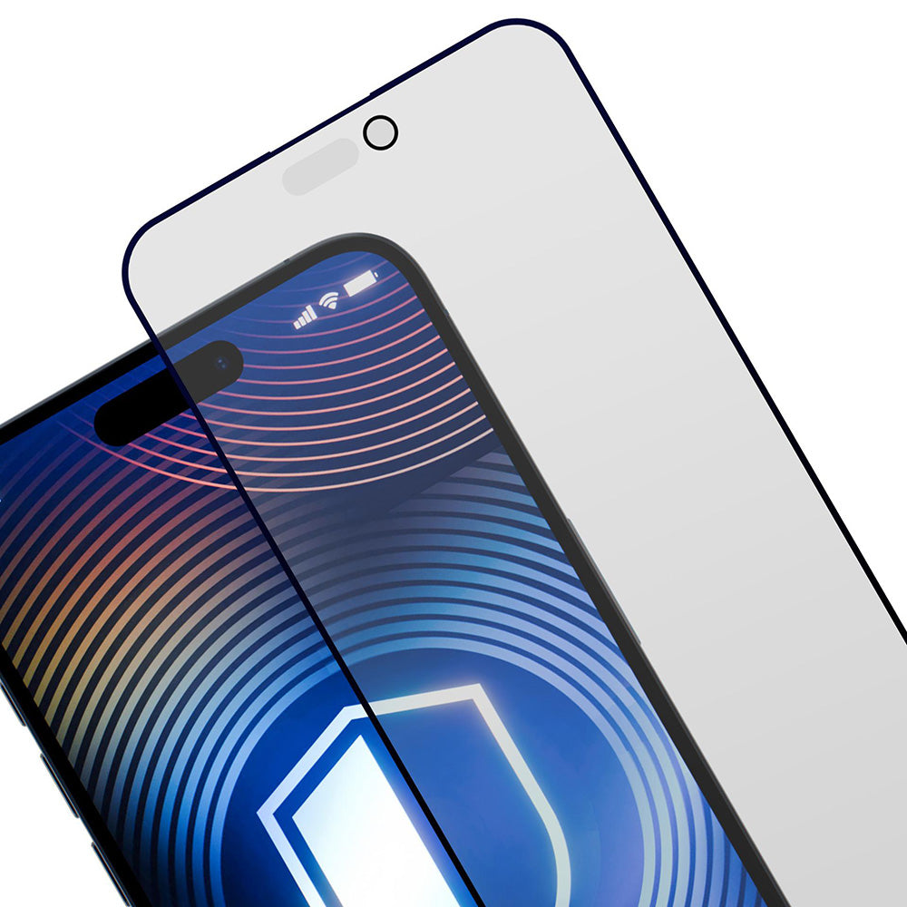 Skjermbeskytter Matte Privacy 3MK HardGlass Max for Apple iPhone 17 Pro, Herdet Glass, Full Lim