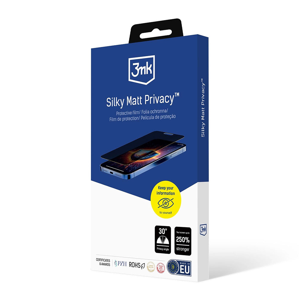 Skjermbeskytter Matte Privacy 3MK Silky for Apple iPhone 17 Pro Max, Plast