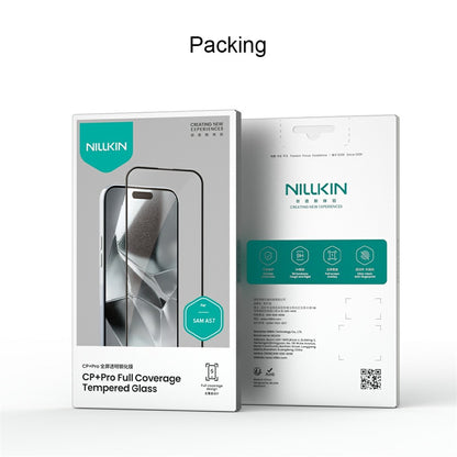 Skjermbeskyttelsesfilm Nillkin CP+ Pro for Samsung Galaxy A57 5G, Herdet glass, Full lim, Svart
