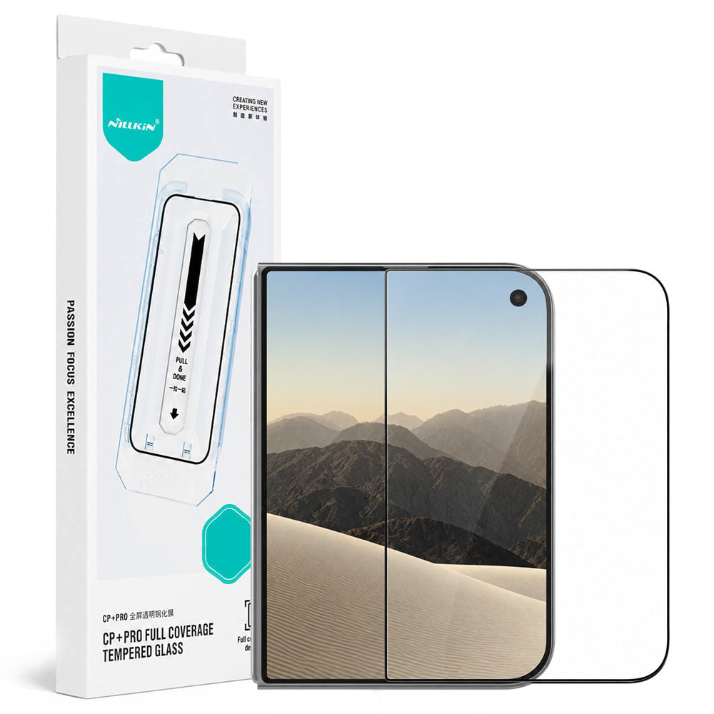 Nillkin CP+ Pro skjermbeskytter med applikator for Apple iPhone Duo, herdet glass, heldekkende lim, svart