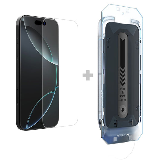 Nillkin H+ Pro skjermbeskyttelse med applikator for Apple iPhone 16 Pro Max, herdet glass, full lim