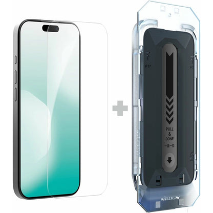 Nillkin H+ Pro skjermbeskyttelsesfilm med applikator for Apple iPhone 17, herdet glass, full lim