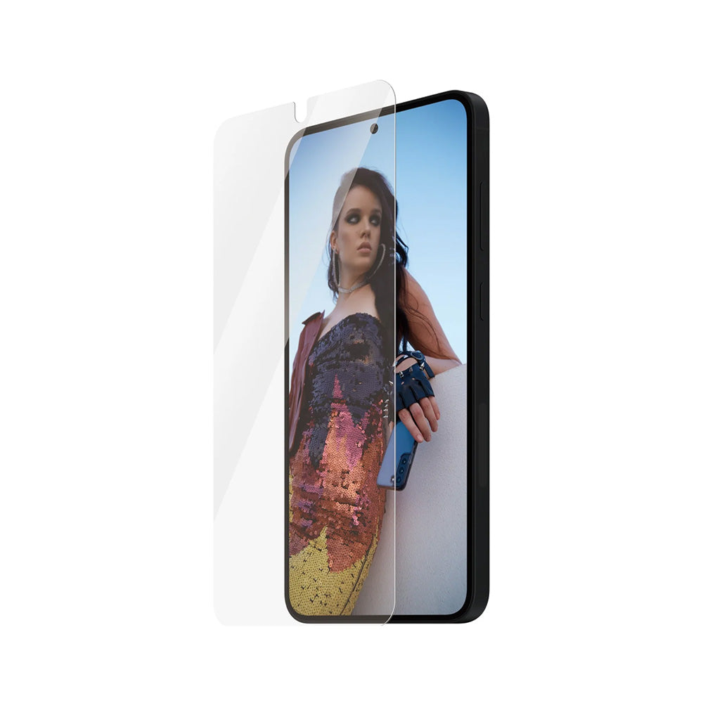 PanzerGlass Safe skjermbeskyttelsesfolie. Ultra-Wide Fit EasyAligner for Samsung Galaxy S25+ S936 / S24+ S926, Herdet glass, Full Glue