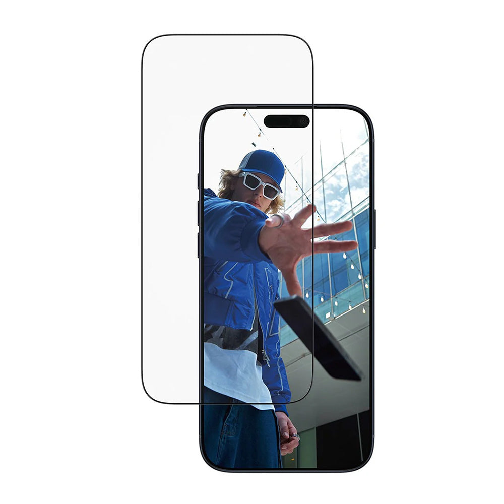 Beskyttelsesfolie Skjerm PanzerGlass Ultra-Wide Fit EasyAligner for Apple iPhone 17 Pro Max, Herdet Glass, Full Lim, Svart