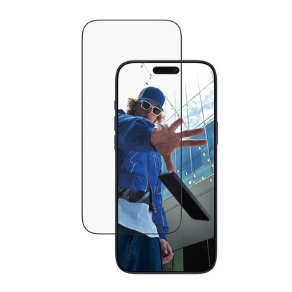 Beskyttelsesfolie Skjerm PanzerGlass Ultra-Wide Fit EasyAligner for Apple iPhone 17 Pro Max, Herdet Glass, Full Lim, Svart