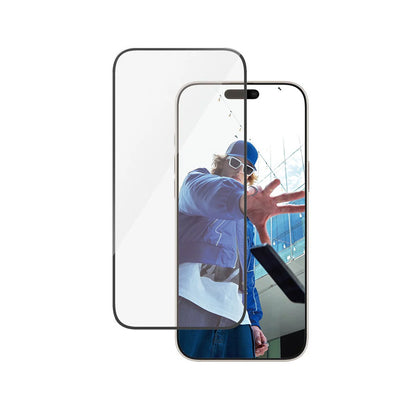 Beskyttelsesfolie PanzerGlass Ultra-Wide Fit for Apple iPhone 16 Pro Max, Herdet Glass, Full Lim, Svart