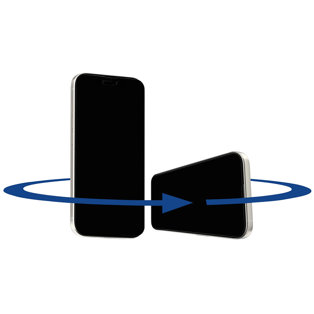Privacy-skjermbeskyttelse Anank 1X Forsterket 360 for Apple iPhone 15, Herdet glass, Full lim, 2.5D
