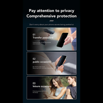 Privacy-skjermbeskyttelse Anank 1X Forsterket 360 for Apple iPhone 15, Herdet glass, Full lim, 2.5D