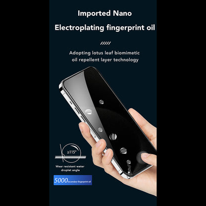 Anank 1X Forsterket 360 Privacy Skjermbeskytter for Apple iPhone 17e / 16e / 14 / 13 Pro, Herdet Glass, Full Lim, 2.5D