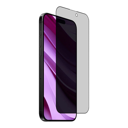 Anank 2X Forsterket Privacy Skjermbeskytter for Apple iPhone 15, Herdet Glass, Full Lim, 2.5D