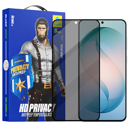Beskyttelsesfolie for skjerm Privacy Blueo Anti-Peep for Samsung Galaxy S26 Plus S947, Herdet glass, Full lim, Sett med 5 stykker