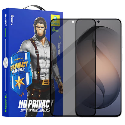 Beskyttelsesfolie for skjerm Privacy Blueo Anti-Peep for Samsung Galaxy S26 S942, Herdet glass, Full lim, Sett med 5 stykker