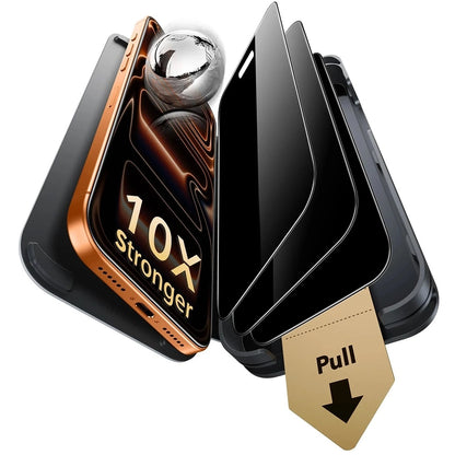 Personvernsbeskyttelsesfilm ESR Armorite Pro UltraFit for Apple iPhone 18 Pro Max, Herdet glass, Full lim, Sett med 3 stk