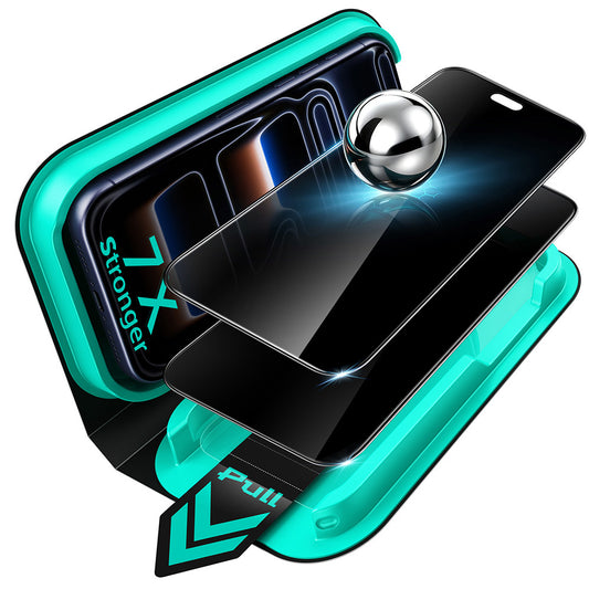 Personvernsbeskyttende skjermbeskytter ESR Armorite UltraFit for Apple iPhone 18 Pro Max, Herdet glass, Full lim, Sett med 2 stk