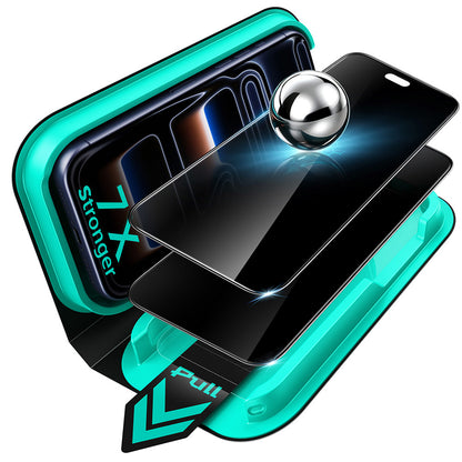 Personvernsbeskyttende skjermfolie ESR Armorite UltraFit for Apple iPhone 18 Pro, Herdet glass, Full lim, Sett med 2 stk