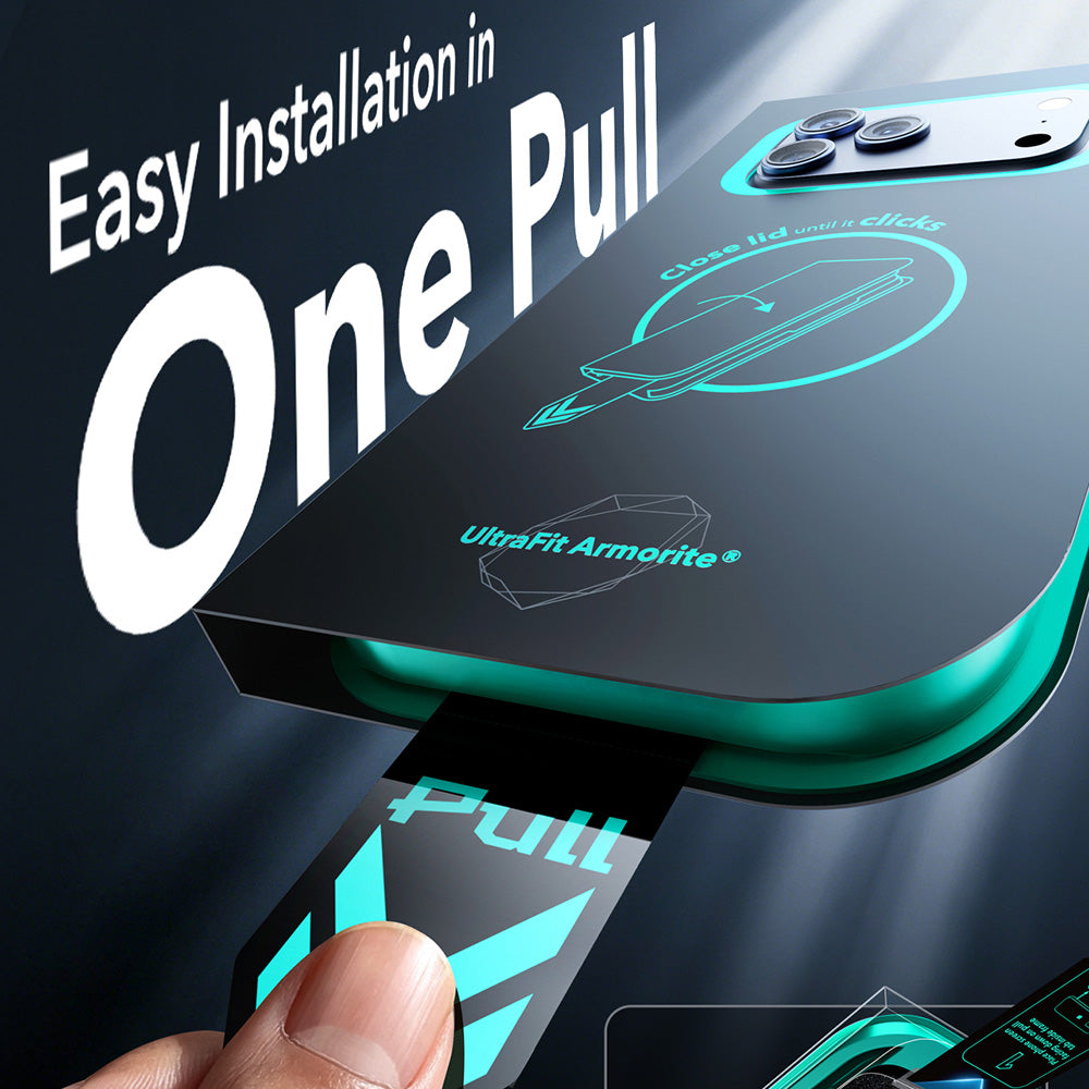 Personvernsbeskyttende skjermfolie ESR Armorite UltraFit for Apple iPhone 18 Pro, Herdet glass, Full lim, Sett med 2 stk