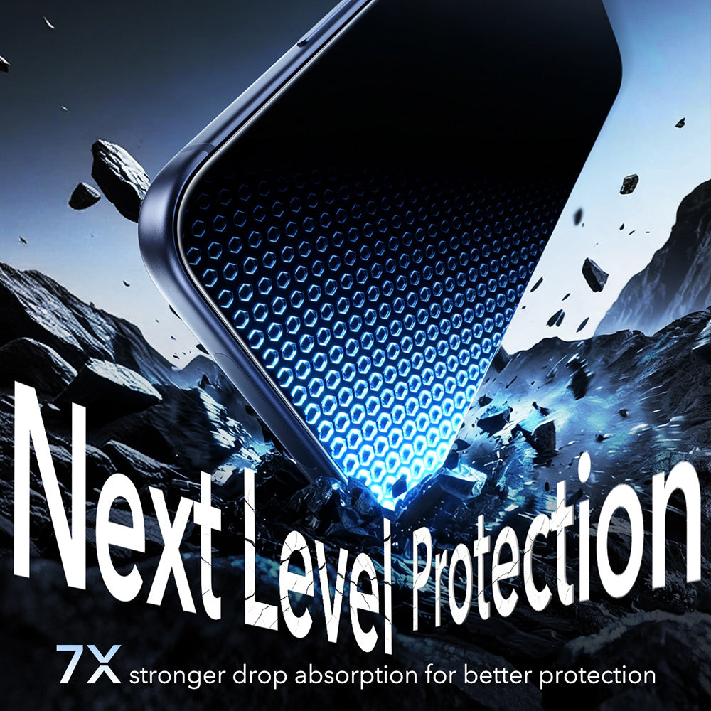 Personvernsbeskyttende skjermfolie ESR Armorite UltraFit for Apple iPhone 18 Pro, Herdet glass, Full lim, Sett med 2 stk