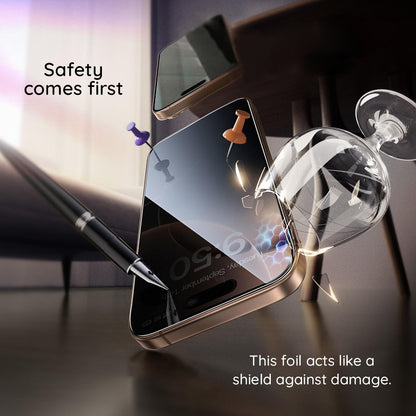 Beskyttelsesfilm Privacy Guess for Apple iPhone 16 Pro Max, Herdet glass, Full lim, 2.5D, GUTGP16XBOKGCIP