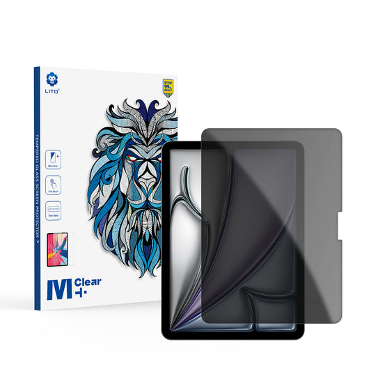 Privacy-skjermbeskyttelse Lito Classic for Apple iPad Air 11 (2026) / Air 11 (2025), Herdet glass, Full lim, 2.5D